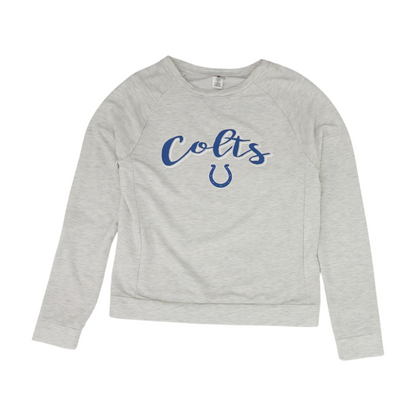 Gray Indianapolis Colts Solid Sweatshirt Pullover
