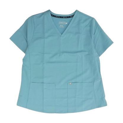 Blue Solid Scrub T-Shirt