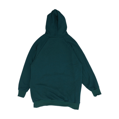 Green Solid Hoodie Pullover