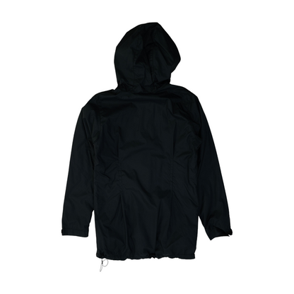 Black Solid Rain Jacket