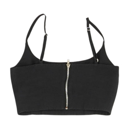 Black Cropped Blouse