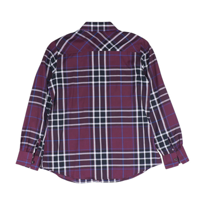 Burgundy Plaid Button Down