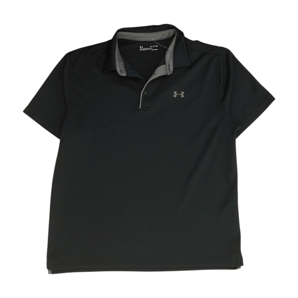 Blue Solid Short Sleeve Polo