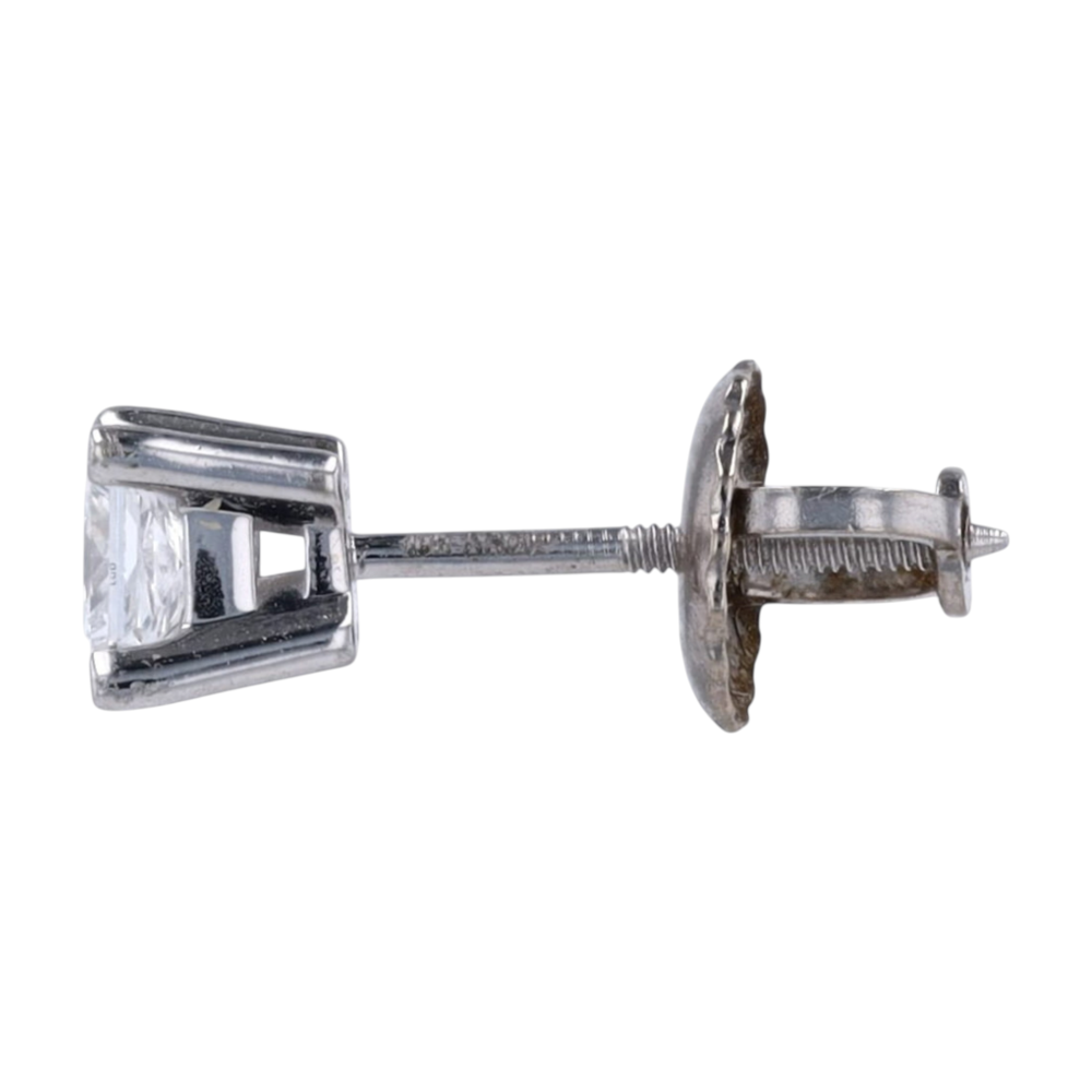 10K White Gold Lab Grown Diamond Stud Earrings