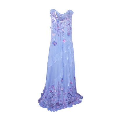 Blue Plus Floral Maxi Dress