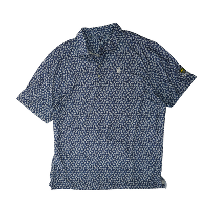 Blue Print Short Sleeve Polo