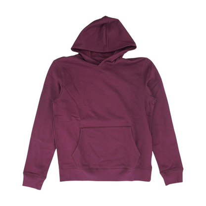 Maroon Solid Hoodie Pullover