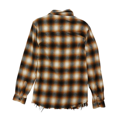 Brown Check Flannel Button Down