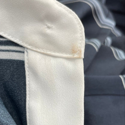 Navy Striped Blouse