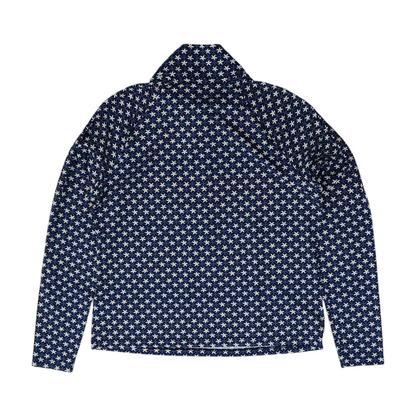 Navy Floral Blouse