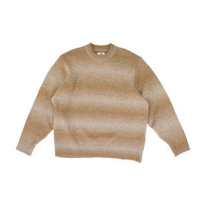 Brown Tie Dye Mockneck Sweater