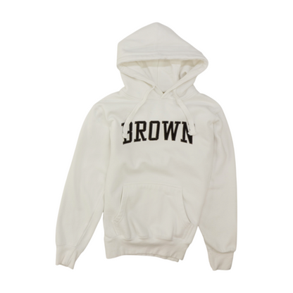 White Solid Hoodie Pullover