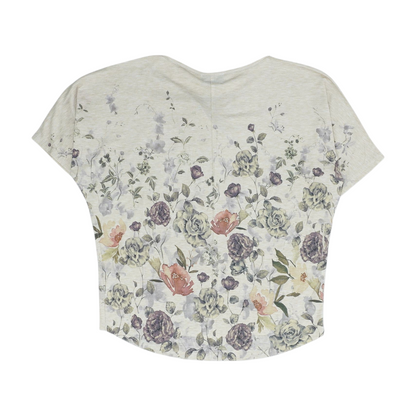 Beige Floral Blouse