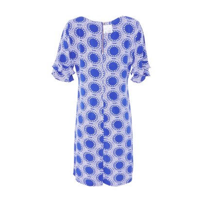 Blue Polka Dot Mini Dress