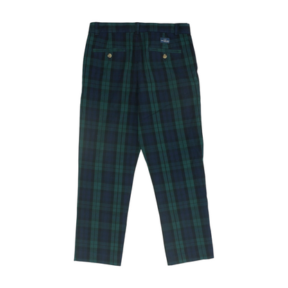 Green Plaid Chino Pants
