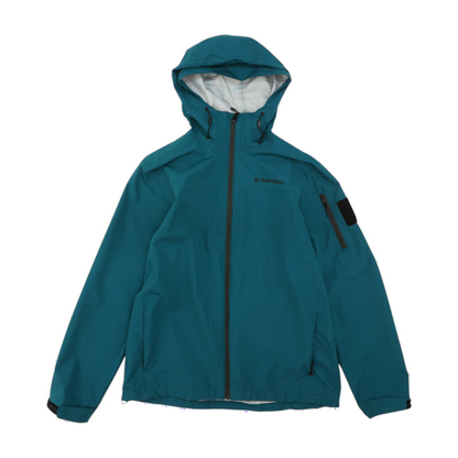 Teal Solid Rain Jacket