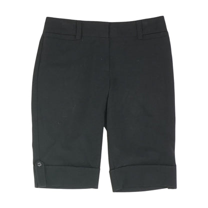 Black Solid Capri Pants