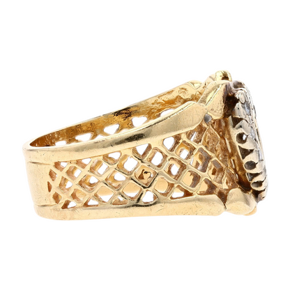 1/8 ctw 14K Two-Tone Gold Diamond Fashion Ring