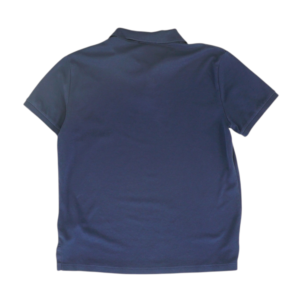 Navy Solid Short Sleeve Polo