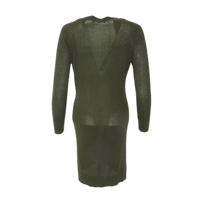 Green Cardigan Sweater