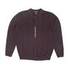 Maroon Solid 1/4 Zip Sweater