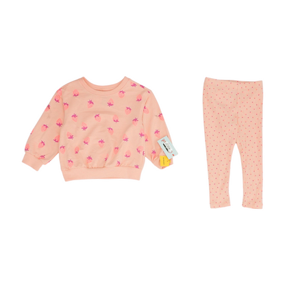 Pink Print Long Sleeve Set