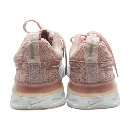 React Infinity Run Fly Knit 2 Pink Low Top Athletic Shoes