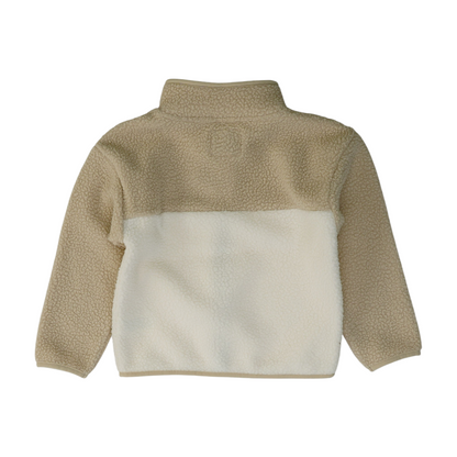 Beige Color Block Jacket