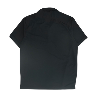 Black Solid Short Sleeve Polo