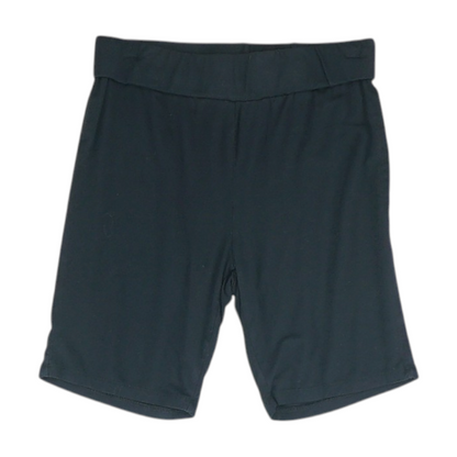Black Solid Active Shorts