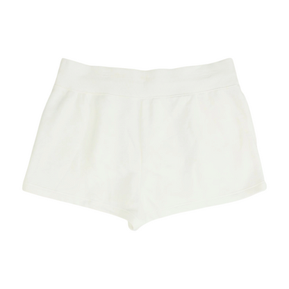 White Solid Active Shorts