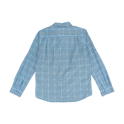 Black Plaid Long Sleeve Button Down
