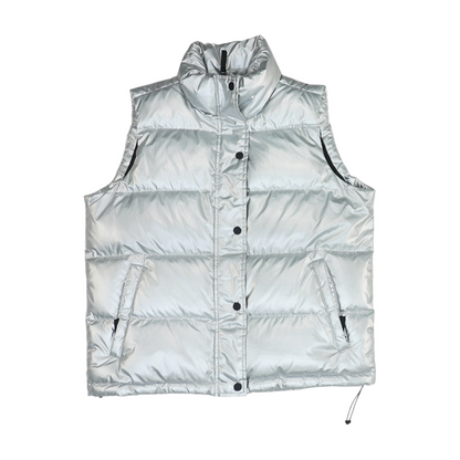 Silver Solid Active Vest