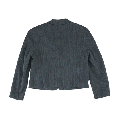 Gray Herringbone Blazer