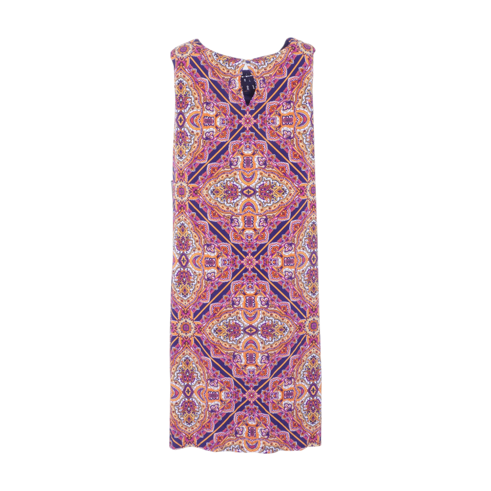 Multi Graphic Midi Dress