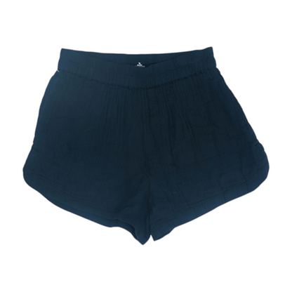 Black Solid Active Shorts