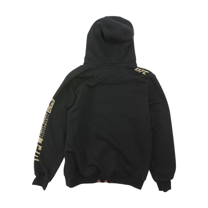 Black Solid Hoodie Pullover