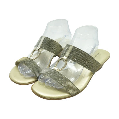 Gold Wedged Sandals