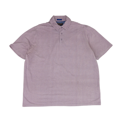 Purple Print Short Sleeve Polo