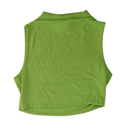 Green Cropped Blouse