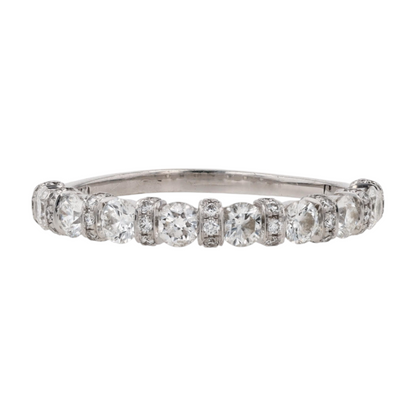 5/8 ctw 14K White Gold Diamond Band Ring