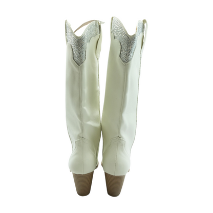 White Knee-High Boots