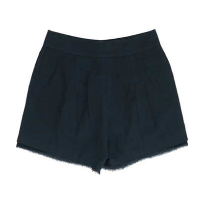 Black Solid Chino Shorts