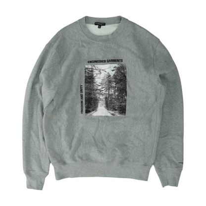 Gray Solid Sweatshirt Pullover