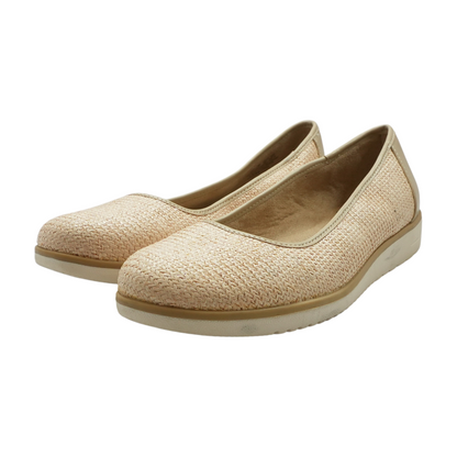 Tan Slip-On Flats