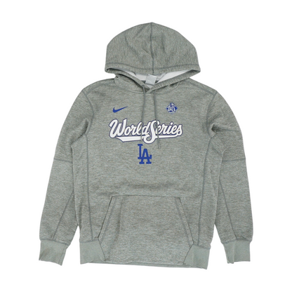 Gray Los Angeles Dodgers Solid Hoodie Pullover