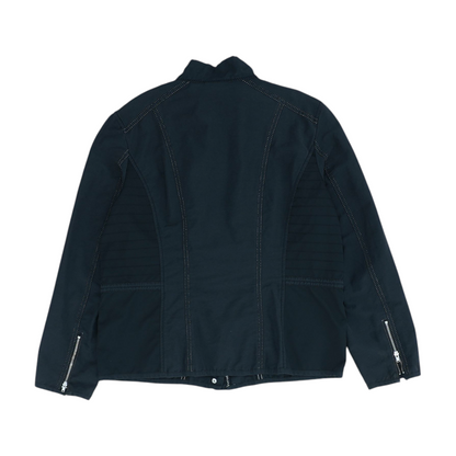 Vintage Black Solid Jacket