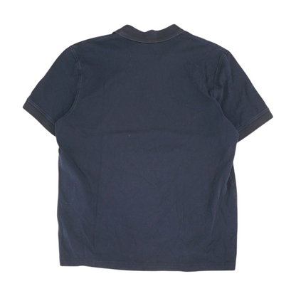 Navy Solid Short Sleeve Polo
