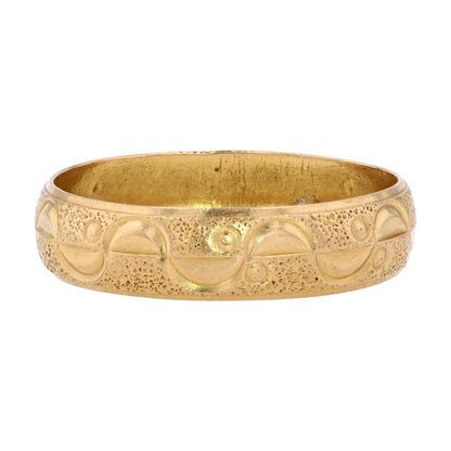 21K Yellow Gold Band Ring
