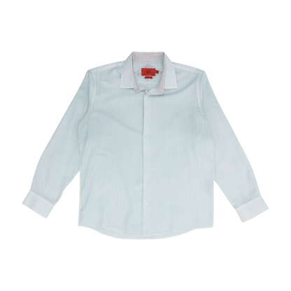 Blue Striped Long Sleeve Button Down